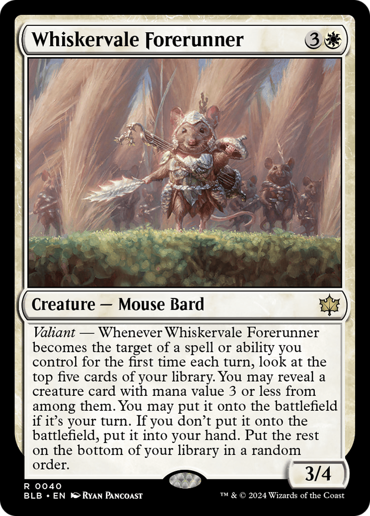 Whiskervale Forerunner [Bloomburrow] | Card Citadel