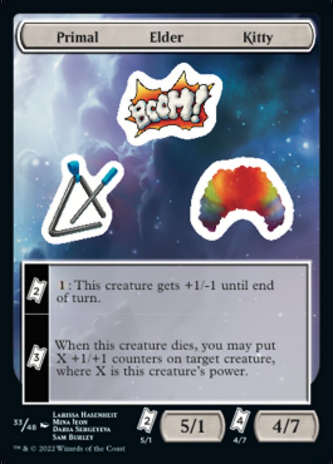 Primal Elder Kitty [Unfinity Stickers] | Card Citadel