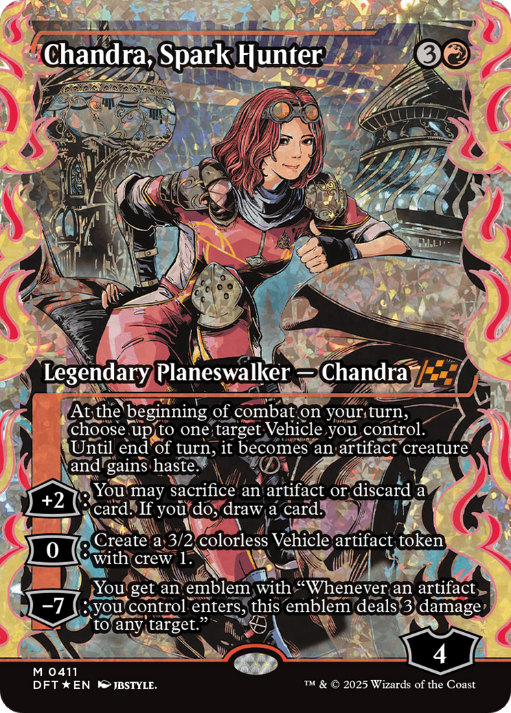 Chandra, Spark Hunter (Showcase) (Fracture Foil) [Aetherdrift] | Card Citadel