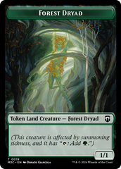 Forest Dryad // Vivien Reid Emblem Double-Sided Token [Modern Horizons 3 Commander Tokens] | Card Citadel