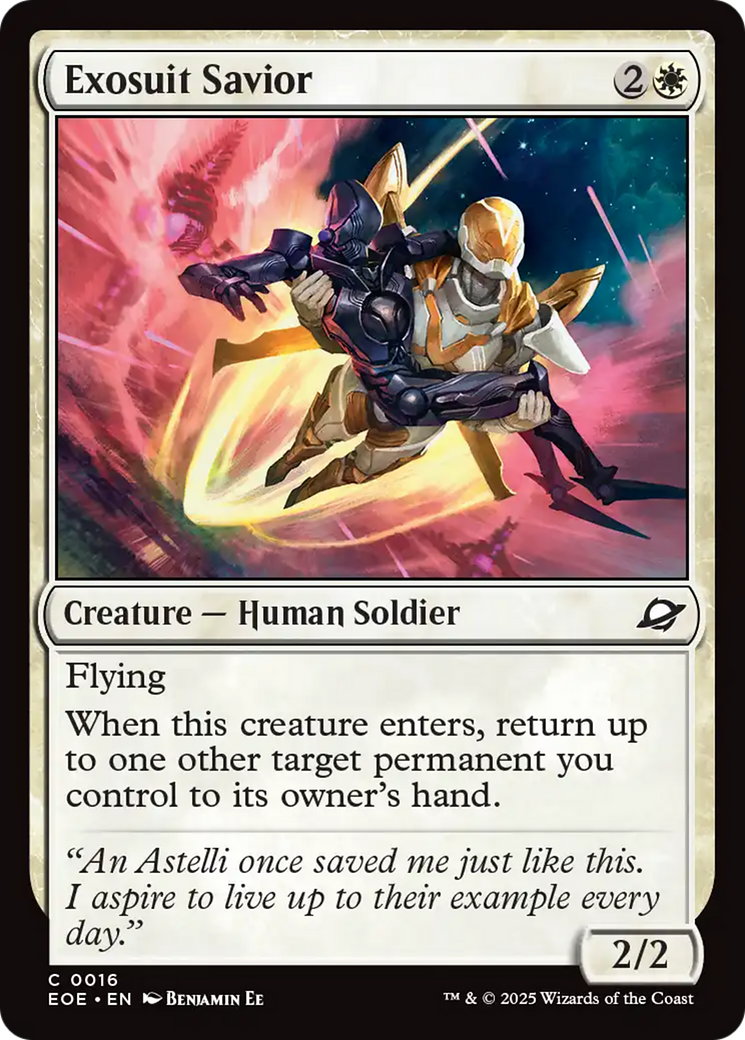 Exosuit Savior [Edge of Eternities] | Card Citadel