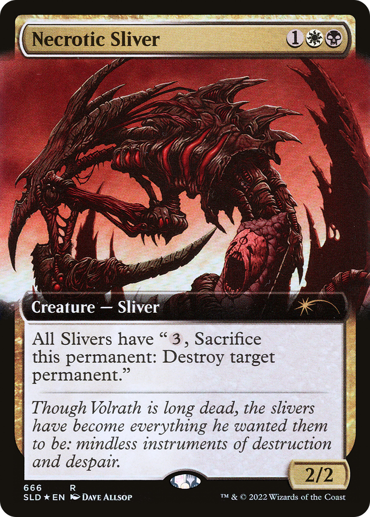 Necrotic Sliver (Extended Art) [Secret Lair Drop Promos] | Card Citadel