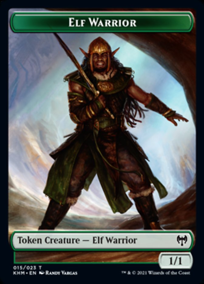 Elf Warrior Token [Kaldheim Tokens] | Card Citadel