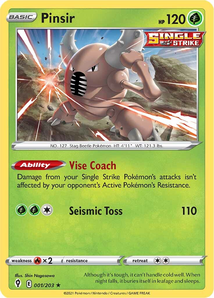 Pinsir (001/203) [Sword & Shield: Evolving Skies] | Card Citadel