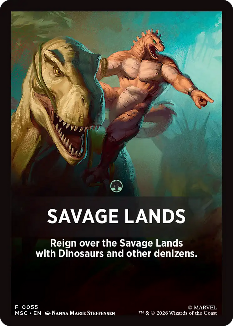 Savage Lands Theme Card [Marvel Super Heroes Commander] | Card Citadel