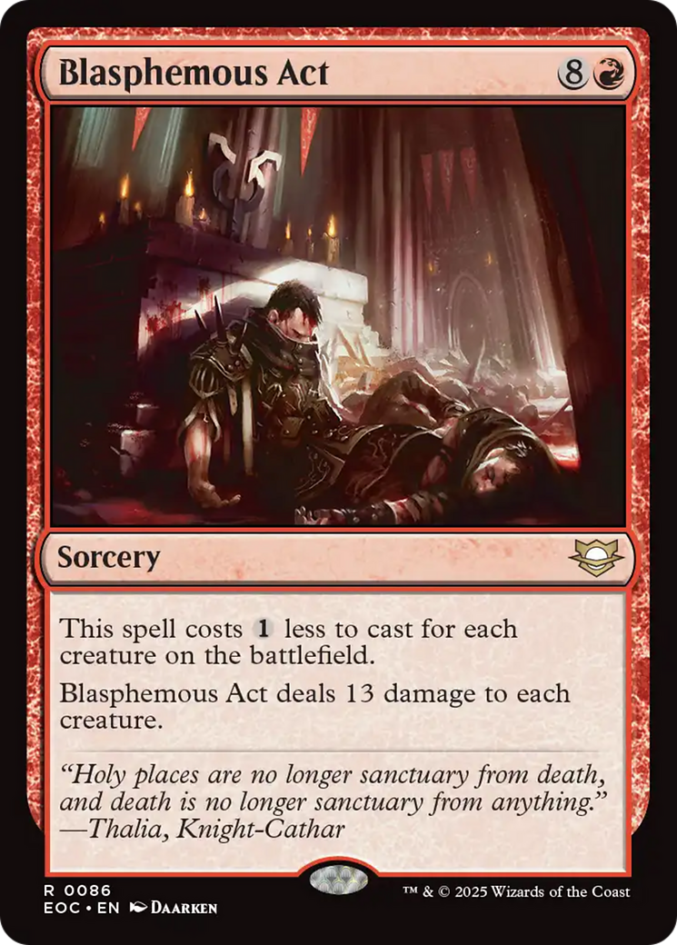Blasphemous Act [Edge of Eternities Commander] | Card Citadel