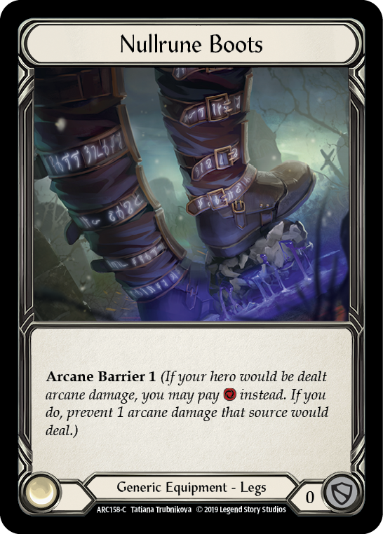 Nullrune Boots [ARC158-C] (Arcane Rising)  1st Edition Normal | Card Citadel