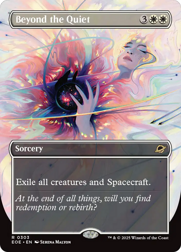 Beyond the Quiet (Borderless) [Edge of Eternities] | Card Citadel
