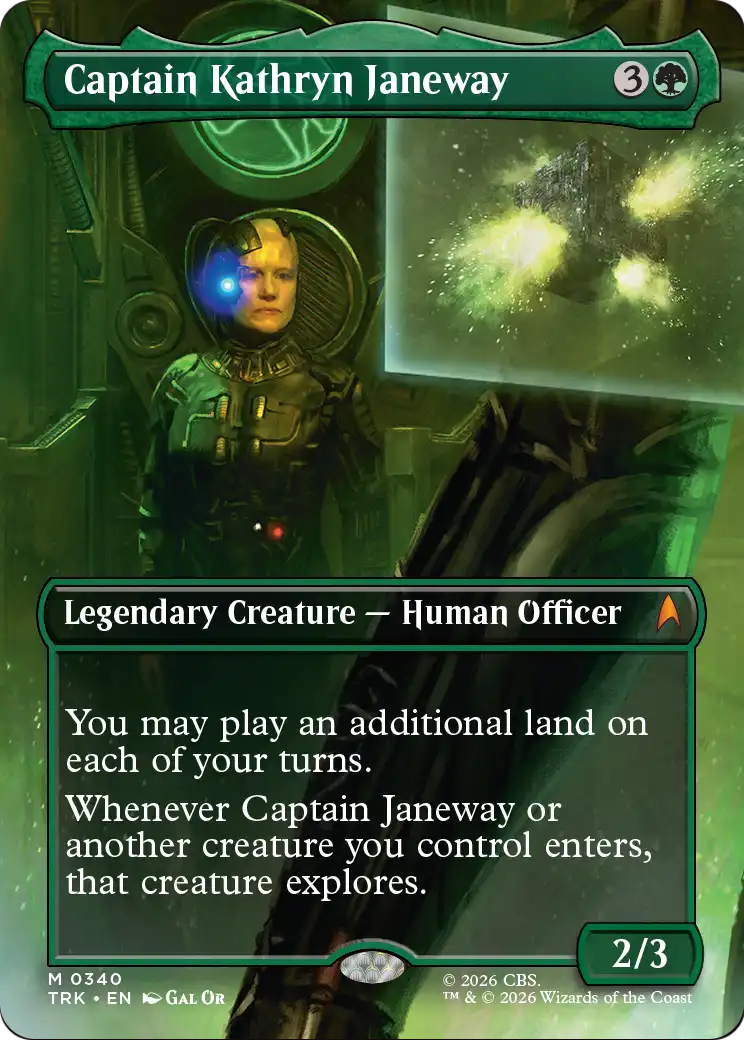 Captain Kathryn Janeway (Borderless) [Star Trek] | Card Citadel