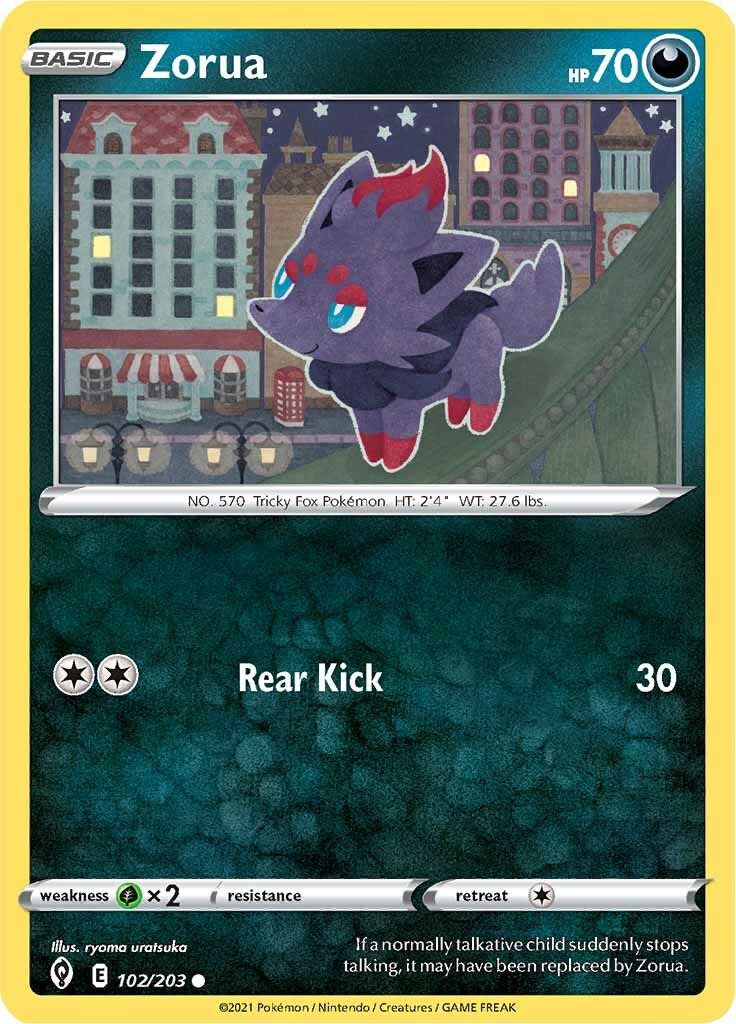 Zorua (102/203) [Sword & Shield: Evolving Skies] | Card Citadel