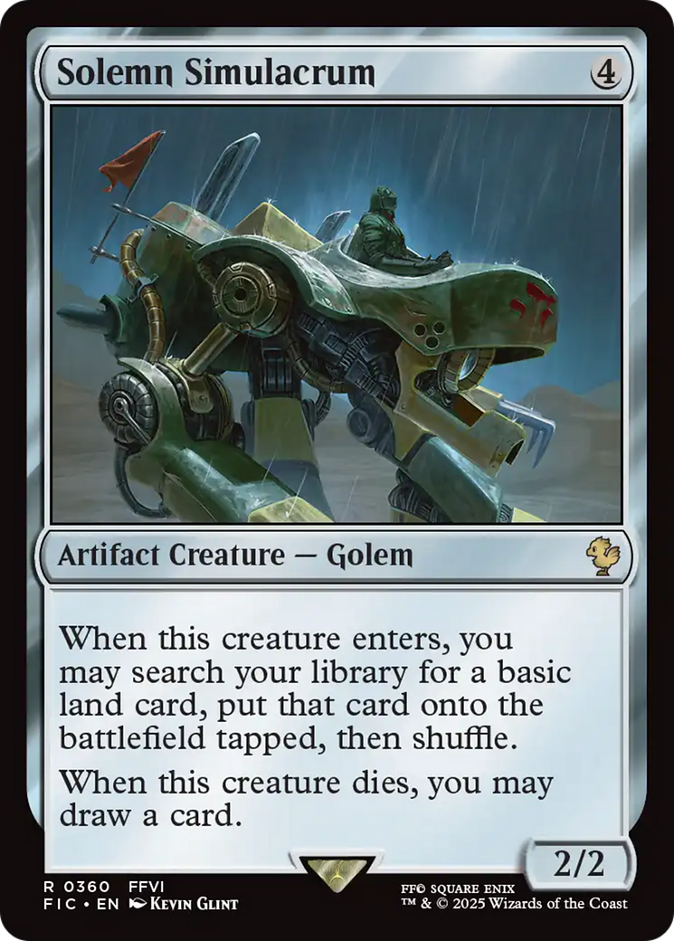 Solemn Simulacrum [FINAL FANTASY Commander] | Card Citadel