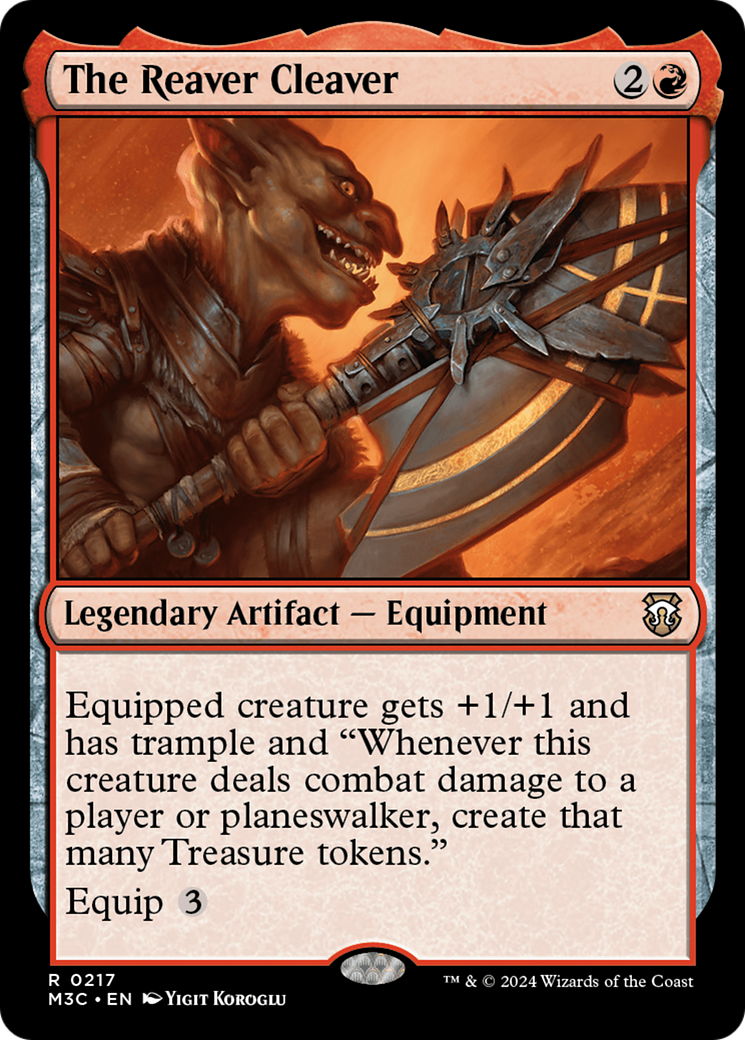 The Reaver Cleaver (Ripple Foil) [Modern Horizons 3 Commander] | Card Citadel