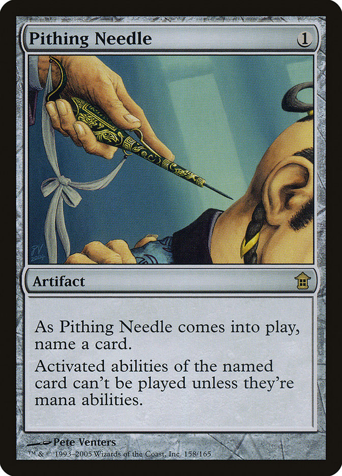 Pithing Needle [Saviors of Kamigawa] | Card Citadel