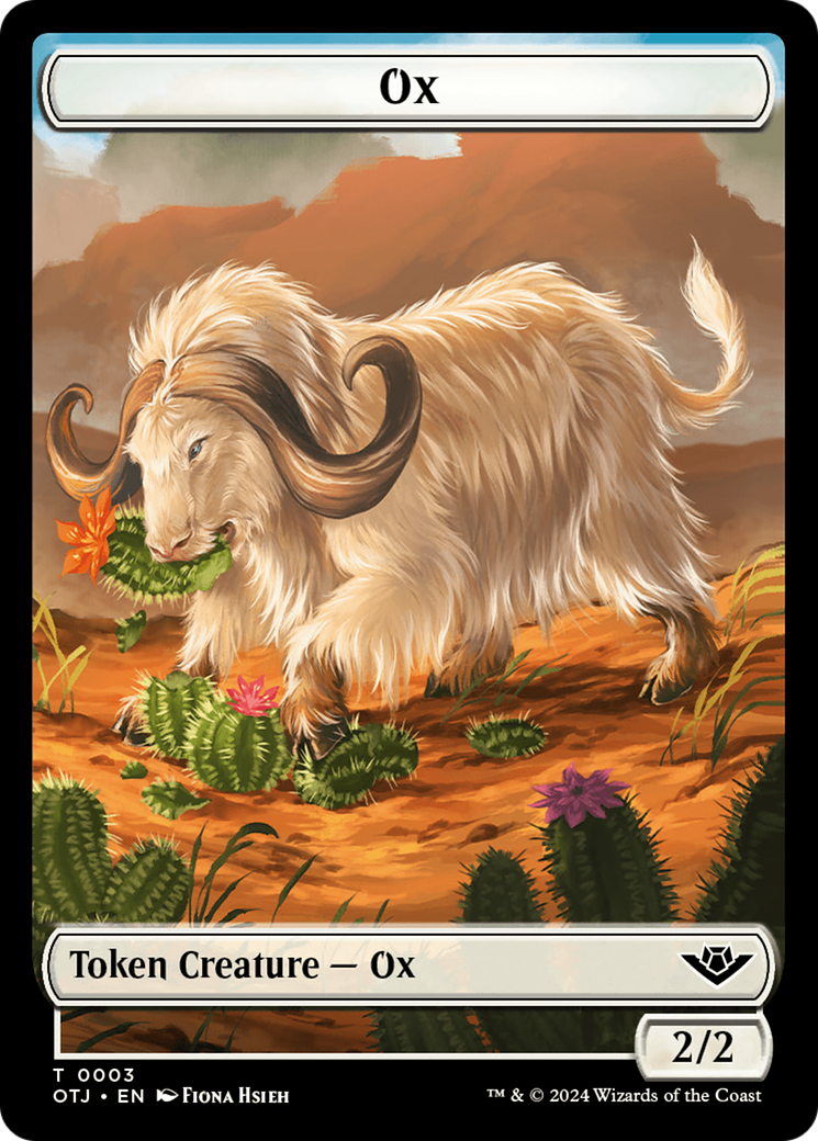 Ox Token [Outlaws of Thunder Junction Tokens] | Card Citadel