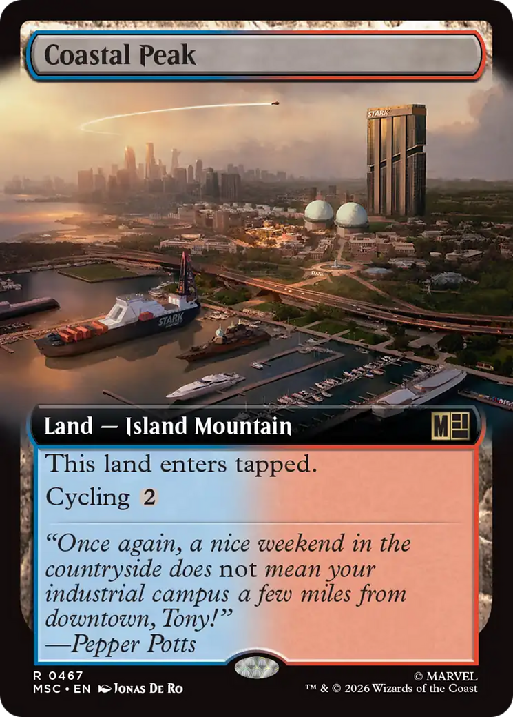 Coastal Peak (Extended Art) [Marvel Super Heroes Commander] | Card Citadel