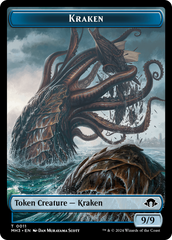 Servo // Kraken Double-Sided Token [Modern Horizons 3 Tokens] | Card Citadel