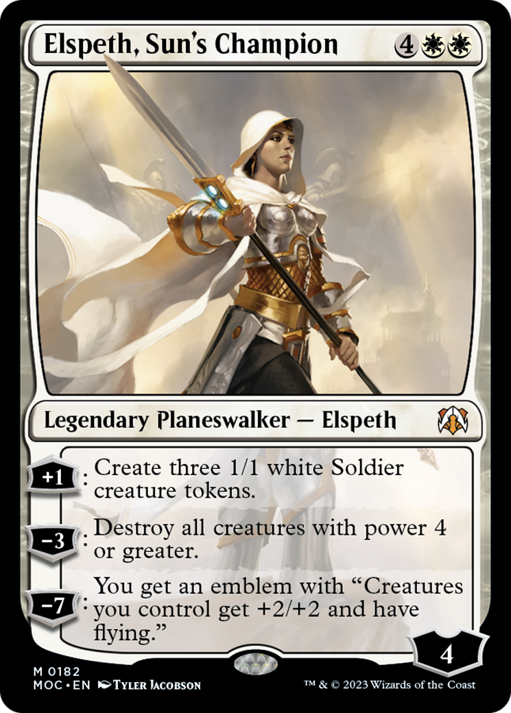 Elspeth, Sun's Champion [March of the Machine Commander] | Card Citadel