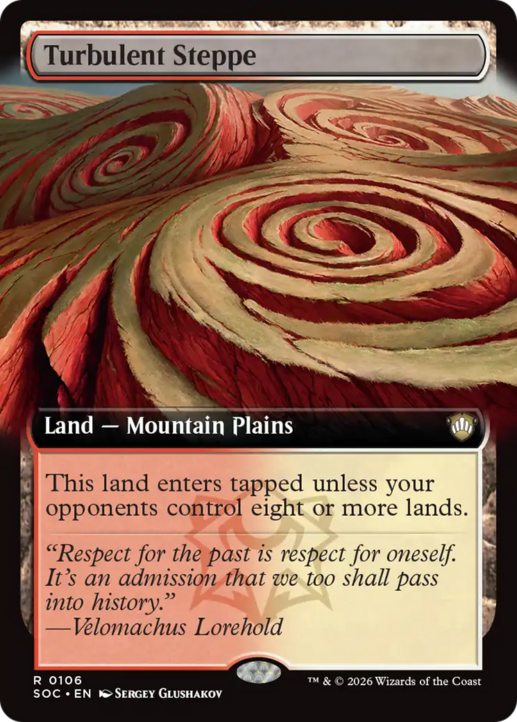 Turbulent Steppe (Extended Art) [Secrets of Strixhaven Commander] | Card Citadel