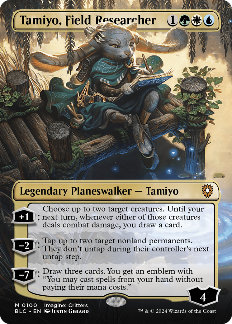 Tamiyo, Field Researcher (Borderless) [Bloomburrow Commander] | Card Citadel