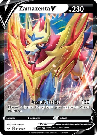 Zamazenta V (139/202) (Jumbo Card) [Sword & Shield: Base Set] | Card Citadel