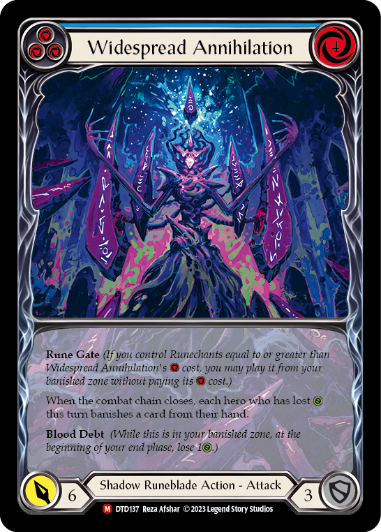 Widespread Annihilation (Extended Art) [DTD137] (Dusk Till Dawn)  Rainbow Foil | Card Citadel