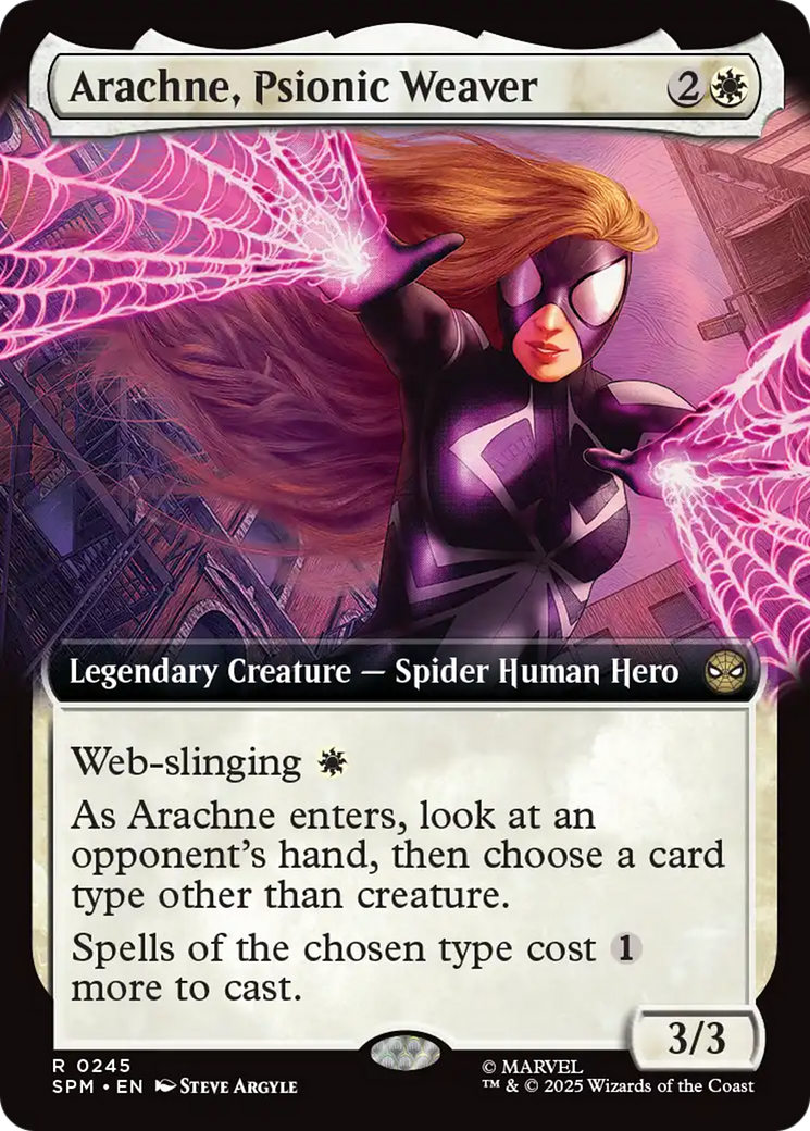 Arachne, Psionic Weaver (Extended Art) [Marvel's Spider-Man] | Card Citadel