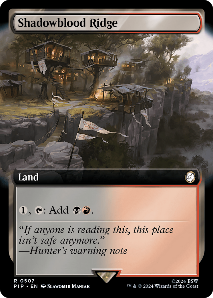 Shadowblood Ridge (Extended Art) [Fallout] | Card Citadel