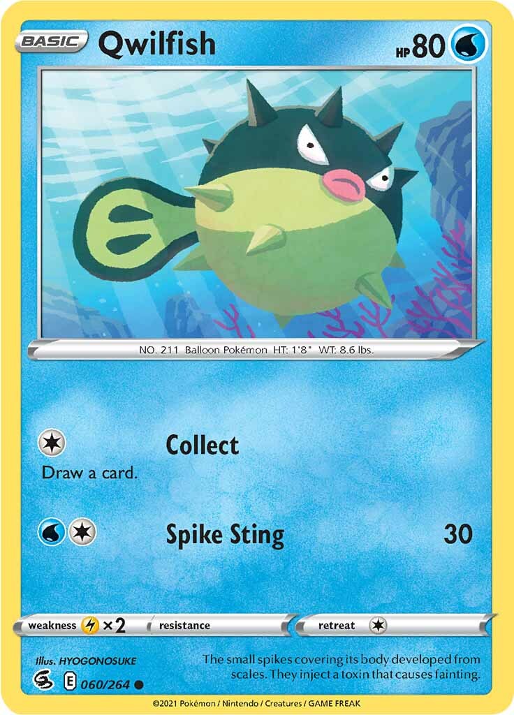 Qwilfish (060/264) [Sword & Shield: Fusion Strike] | Card Citadel