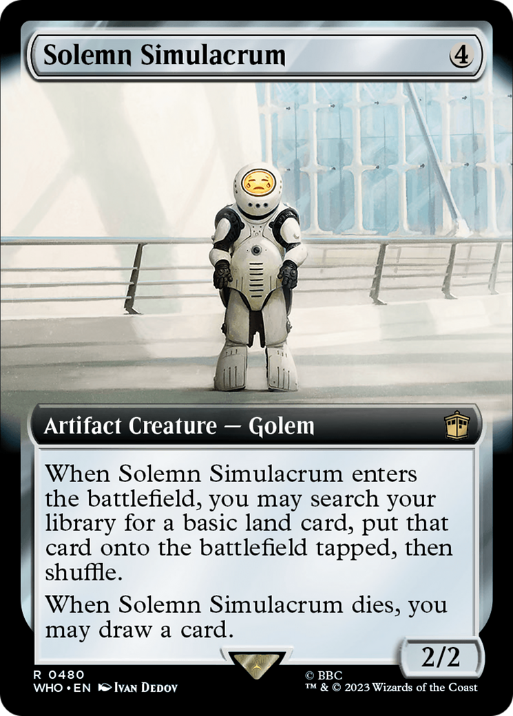 Solemn Simulacrum (Extended Art) [Doctor Who] | Card Citadel