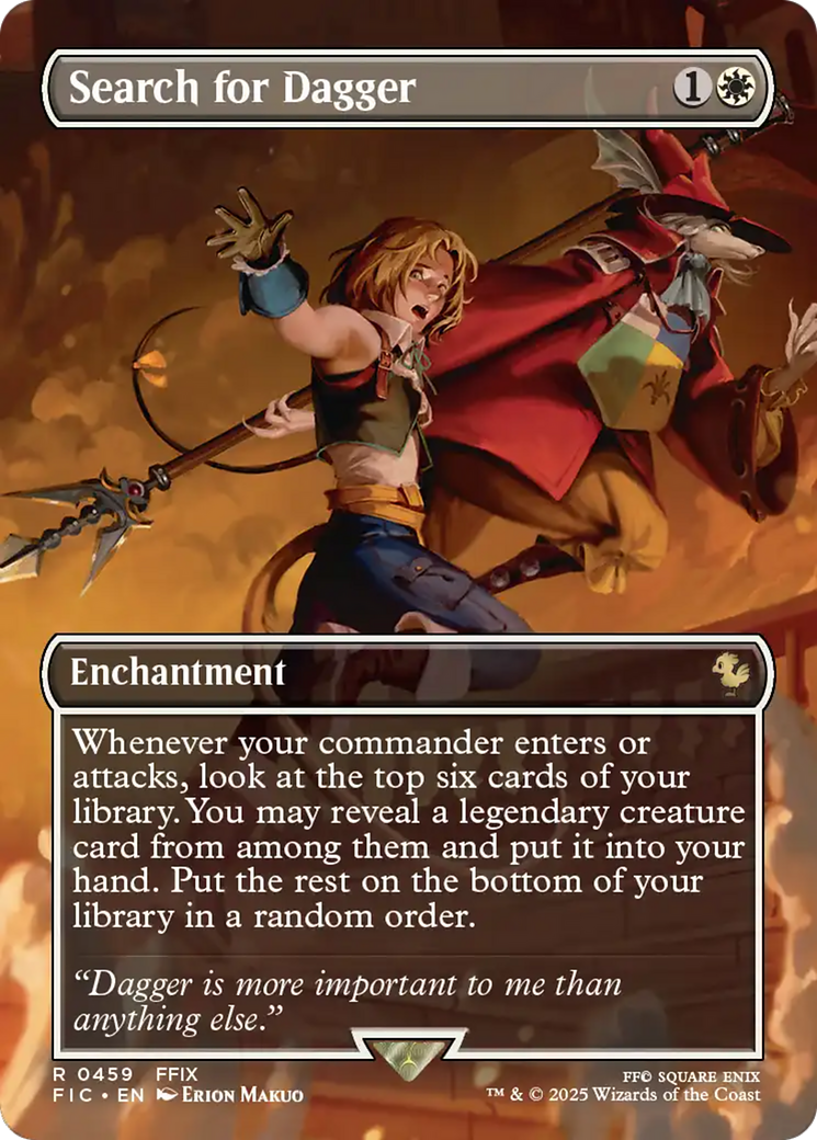 Search for Dagger (Borderless) [FINAL FANTASY Commander] | Card Citadel