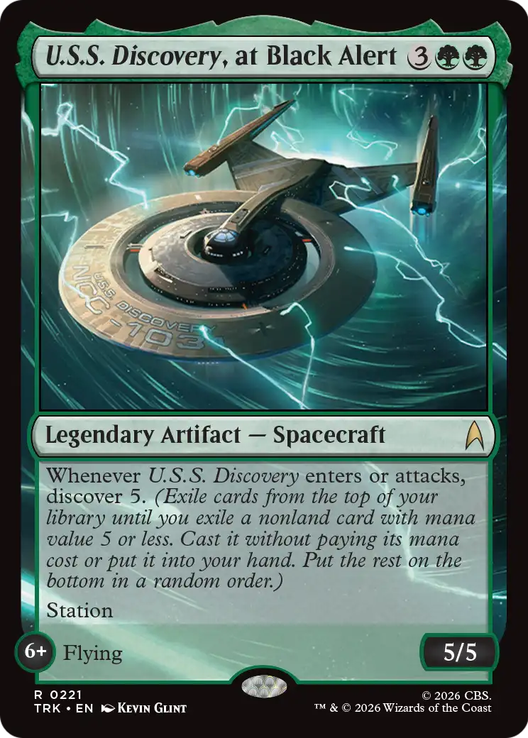 U.S.S. Discovery, at Black Alert [Star Trek] | Card Citadel