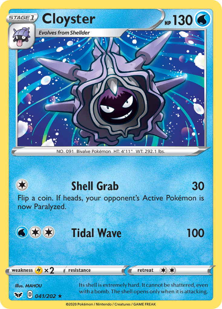 Cloyster (041/202) [Sword & Shield: Base Set] | Card Citadel