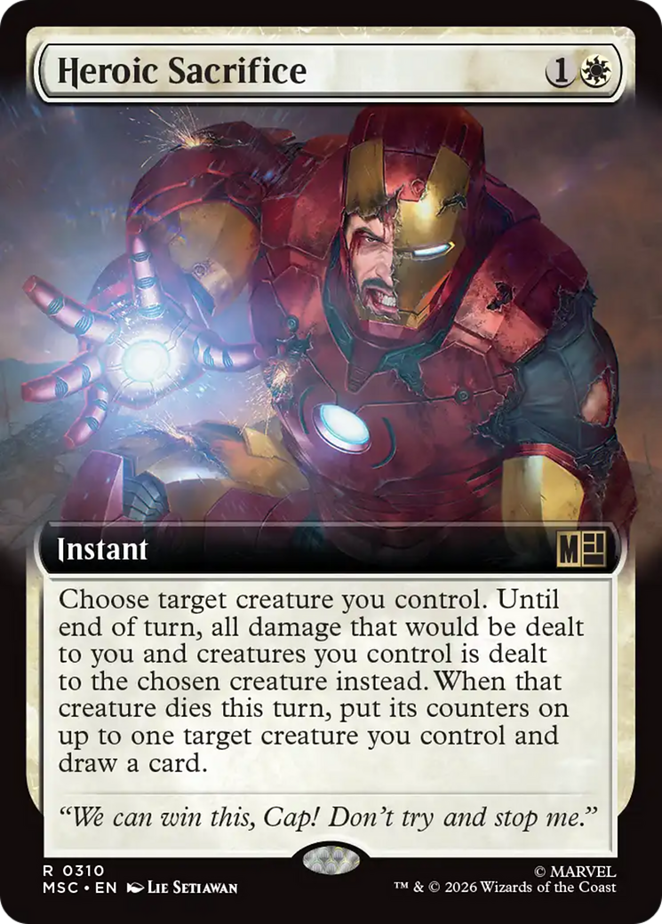 Heroic Sacrifice (Extended Art) [Marvel Super Heroes Commander] | Card Citadel