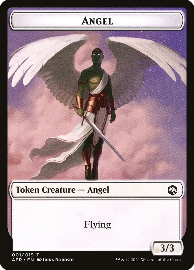 Angel // Dog Illusion Double-Sided Token [Dungeons & Dragons: Adventures in the Forgotten Realms Tokens] | Card Citadel