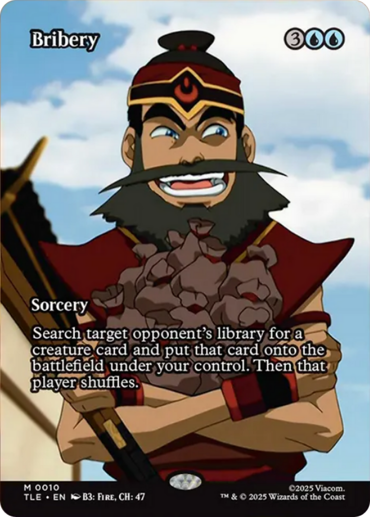 Bribery (Borderless) [Avatar: The Last Airbender: Eternal-Legal] | Card Citadel