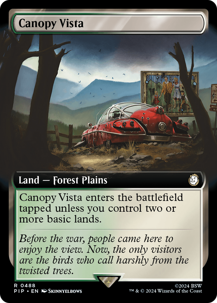 Canopy Vista (Extended Art) [Fallout] | Card Citadel