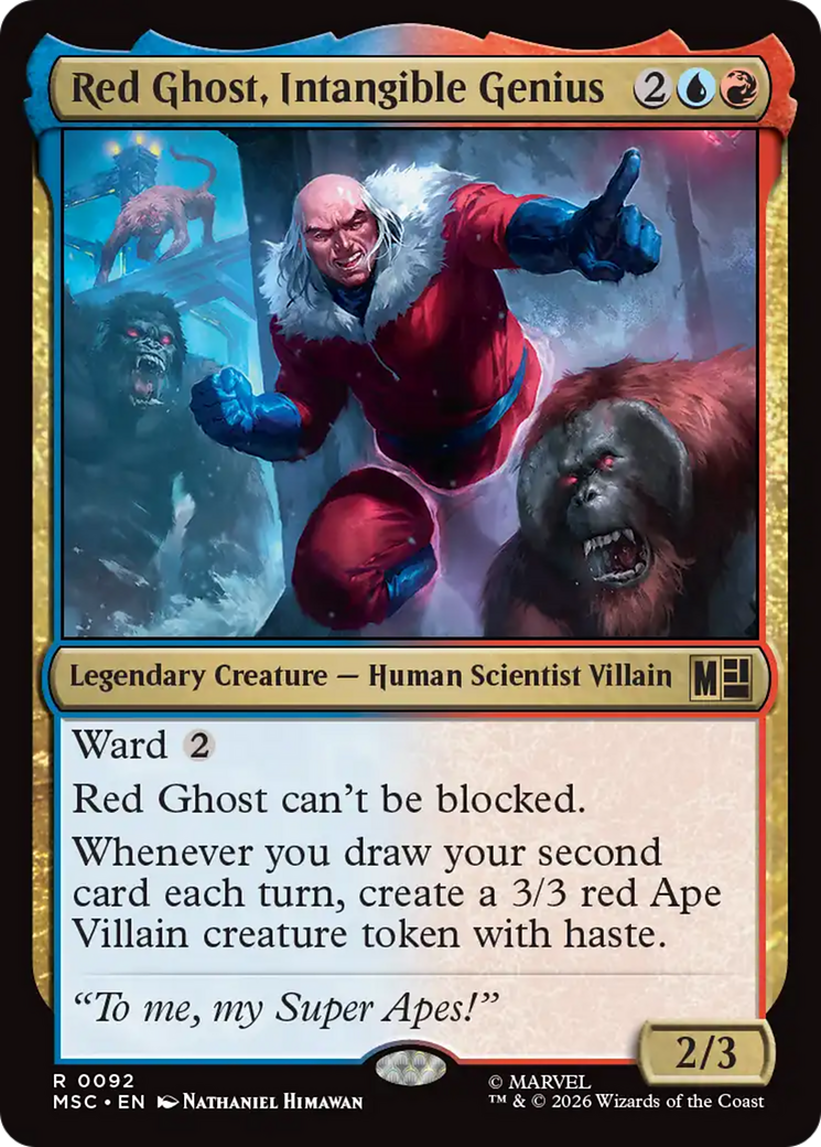Red Ghost, Intangible Genius (Surge Foil) [Marvel Super Heroes Commander] | Card Citadel