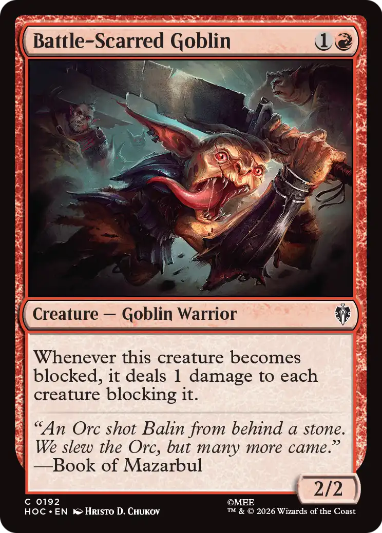 Battle-Scarred Goblin [The Hobbit: Eternal-Legal] | Card Citadel
