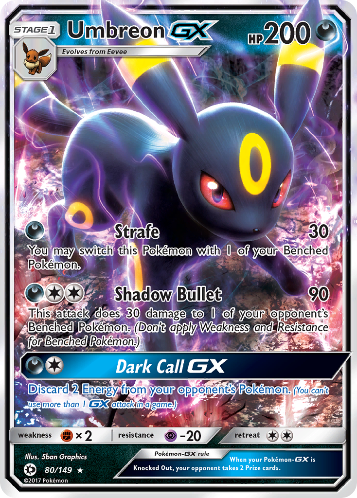 Umbreon GX (80/149) [Sun & Moon: Base Set] | Card Citadel