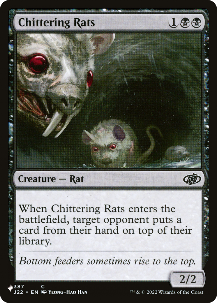 Chittering Rats [The List Reprints] | Card Citadel