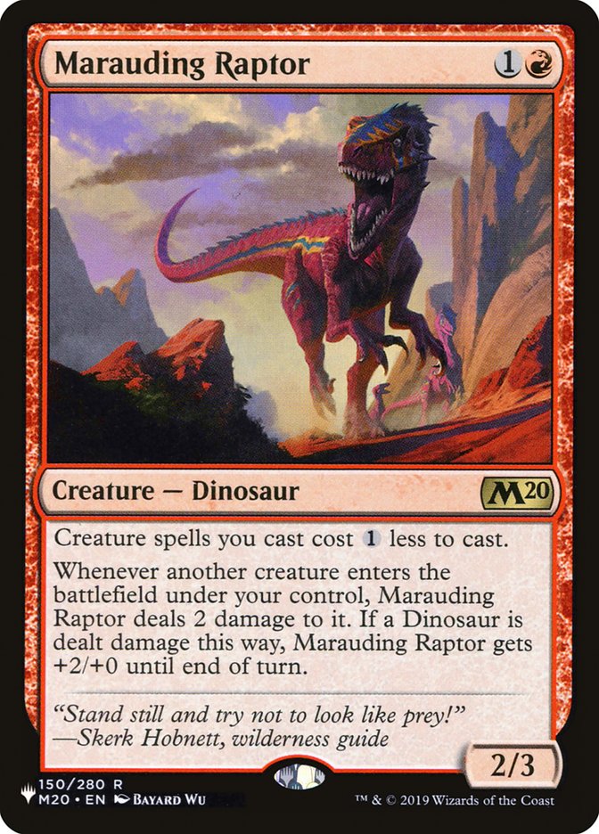 Marauding Raptor [The List] | Card Citadel