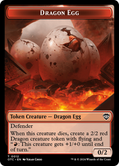 Dragon Egg // Dragon Double-Sided Token [Outlaws of Thunder Junction Commander Tokens] | Card Citadel