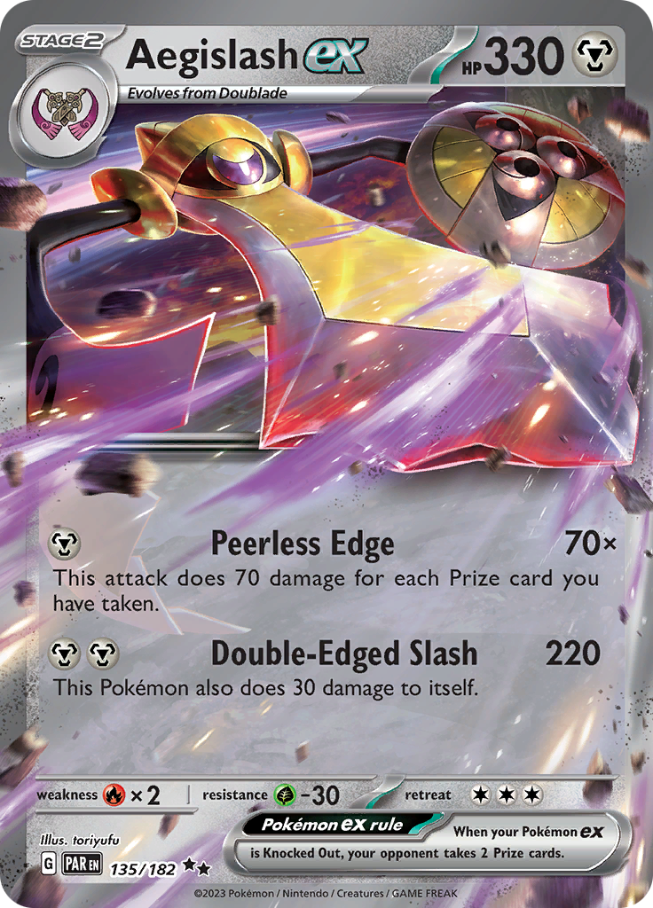 Aegislash ex (135/182) [Scarlet & Violet: Paradox Rift] | Card Citadel