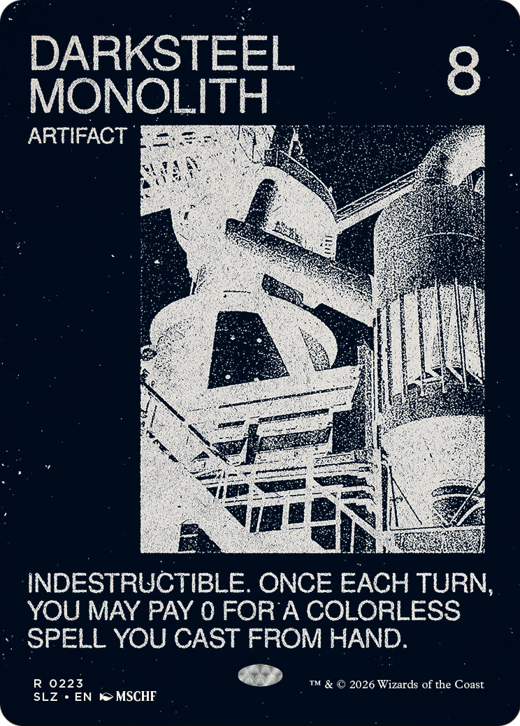 Darksteel Monolith (0223) [Secret Lair x MSCHF: The Zeta Set] | Card Citadel