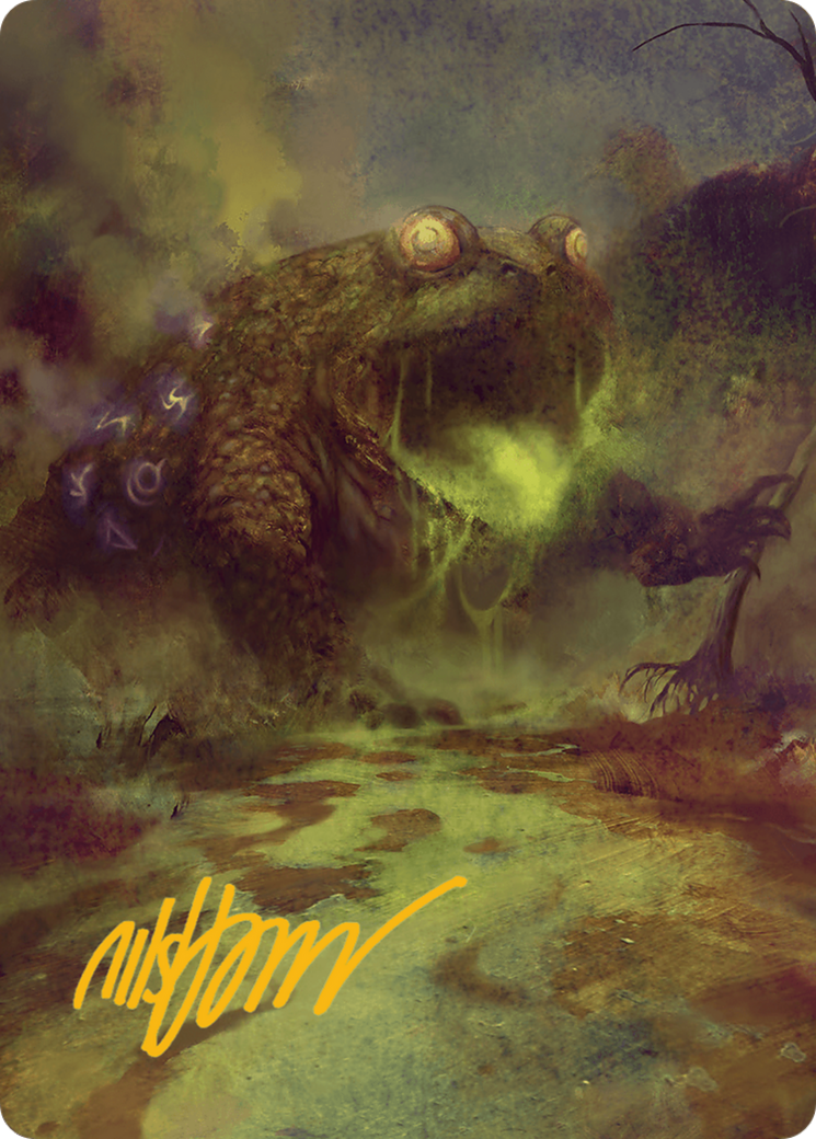 The Gitrog Monster Art Card (Gold-Stamped Signature) [Bloomburrow Art Series] | Card Citadel