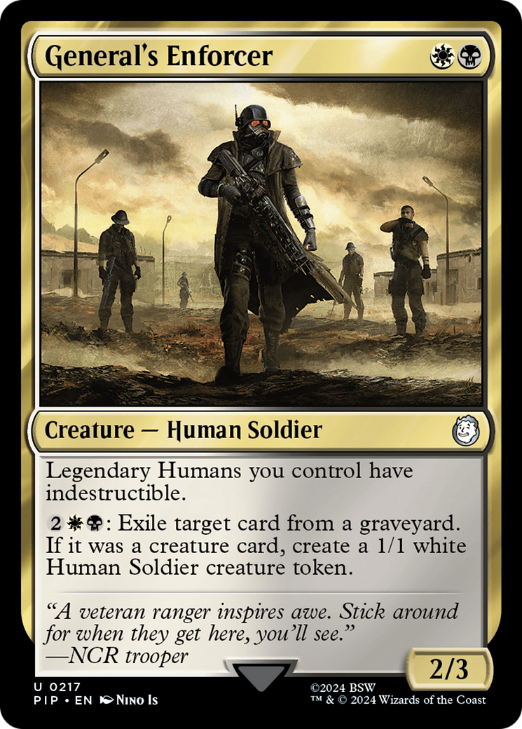 General's Enforcer [Fallout] | Card Citadel