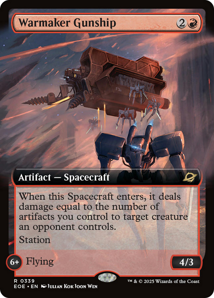 Warmaker Gunship (Extended Art) [Edge of Eternities] | Card Citadel