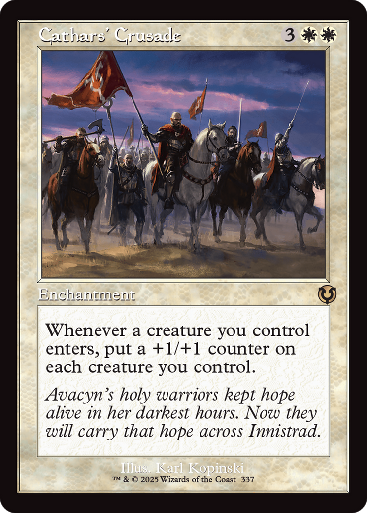 Cathars' Crusade (Retro Frame) [Innistrad Remastered] | Card Citadel