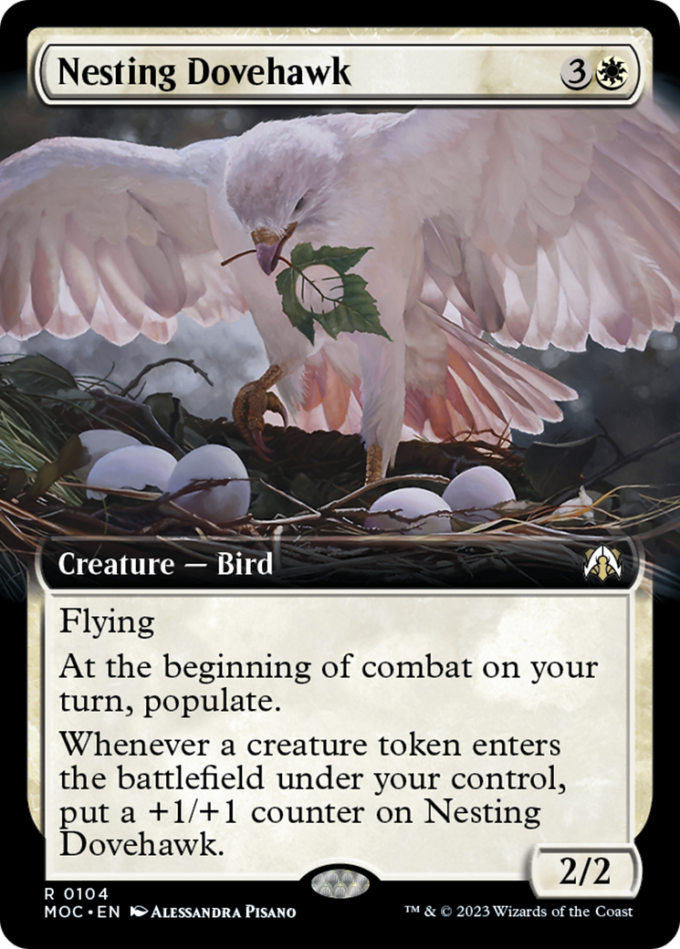 Nesting Dovehawk (Extended Art) [March of the Machine Commander] | Card Citadel