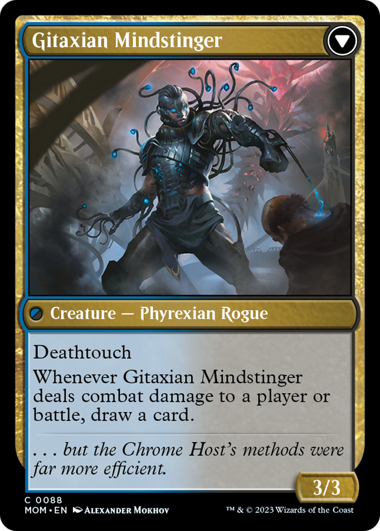 Aetherblade Agent // Gitaxian Mindstinger [March of the Machine] | Card Citadel